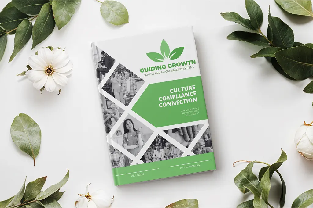 The printed Core Competency Workbook for assisted living staff